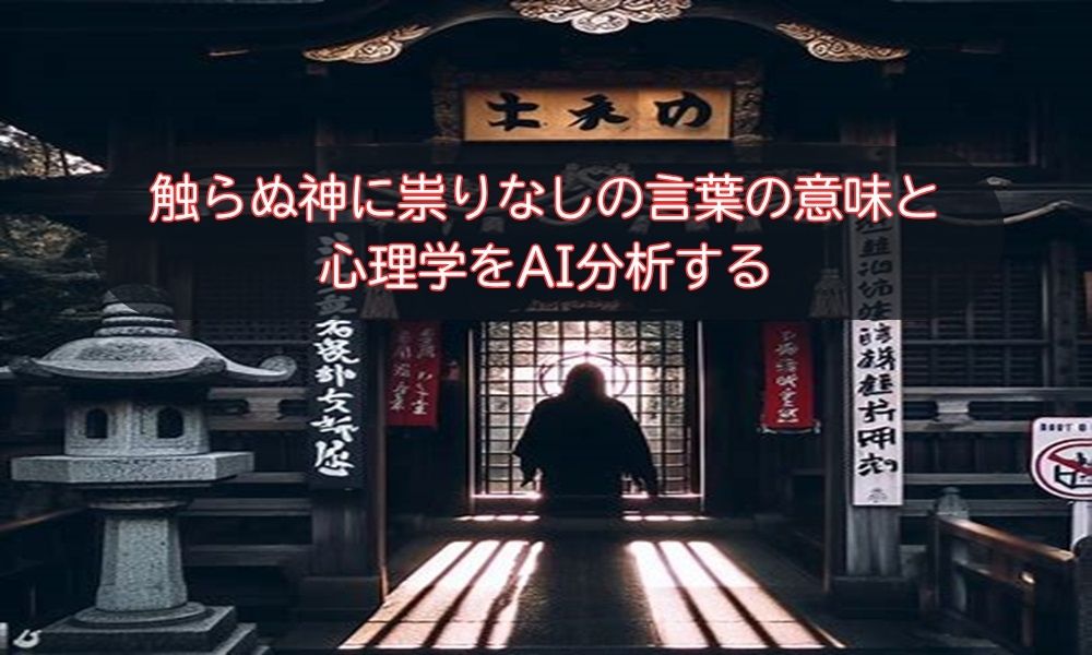 触らぬ神に祟りなし